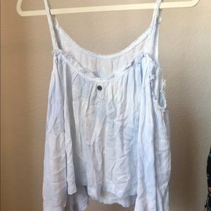 Light blue tie dye tank